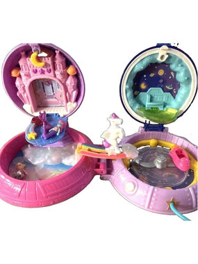Girls Polly Pocket Toy Double Playset 2021 Pink and Purple
